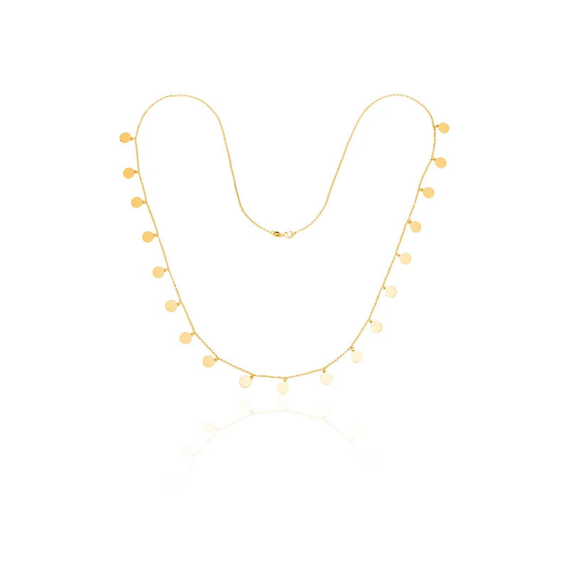 Silver gold-plated necklace RINGS SNZ.012 |GoldJewellery