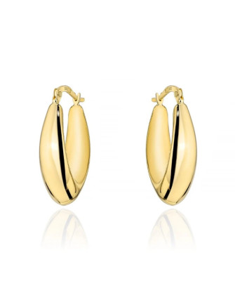 14K Gold Teardrop Earrings with English Clasp