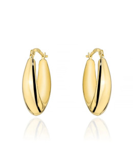 14K Gold Teardrop Earrings with English Clasp