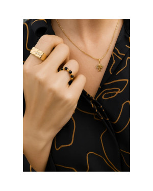 8k Gold Tree of Happiness Pendant with White Zircons | Elegant Symbolic Jewellery