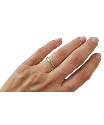 14k Gold Rosary Ring – Elegant Minimal Spiritual Jewellery