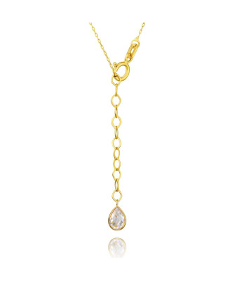 14k Gold Necklace with Geometric Diamond Pendant – Elegant Women’s Jewellery