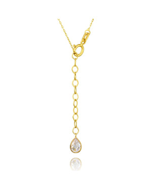 14k Gold Necklace with Geometric Diamond Pendant – Elegant Women’s Jewellery
