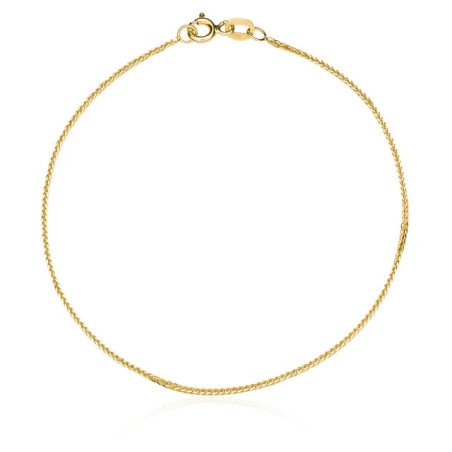 Fox's TAIL weave bracelet, 19 cm, fineness 585 | GoldJewellery