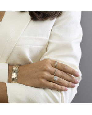 14k Gold Ring with 0.045ct Diamonds – Elegant Fine Jewellery