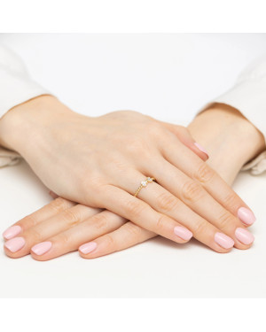 14k Gold Bow Diamond Ring 0.03ct – Elegant Women’s Jewellery