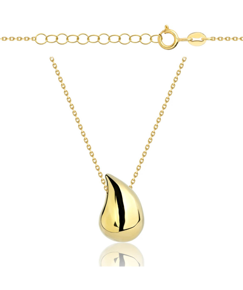 Gold-Plated Teardrop Necklace – Elegant Minimalist Jewellery