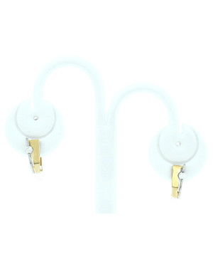 Gold earrings with zirconia 8k