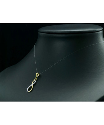 Gold pendant INFINITY ETERNITY
