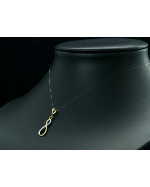 Gold pendant INFINITY ETERNITY