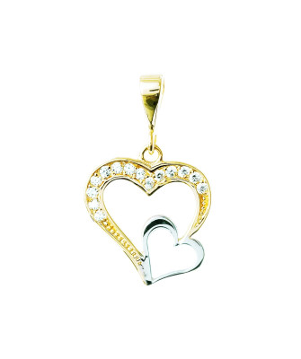 FASHIONABLE GOLD HEART PENDANT