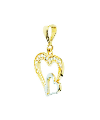 FASHIONABLE GOLD HEART PENDANT