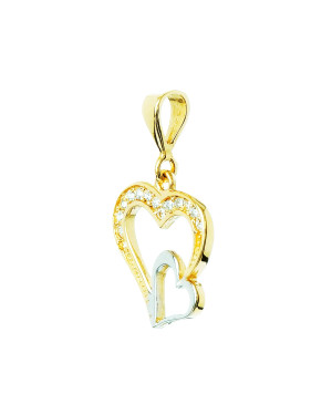 FASHIONABLE GOLD HEART PENDANT