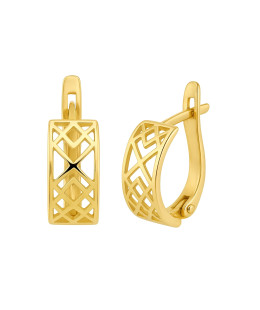 Filigree gold earrings 8k
