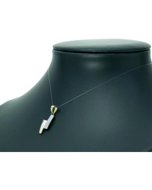 Gold pendant with Zirconia Pendant