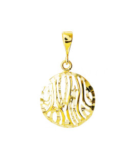 GOLD FILIGREE PENDANT NECKLACE