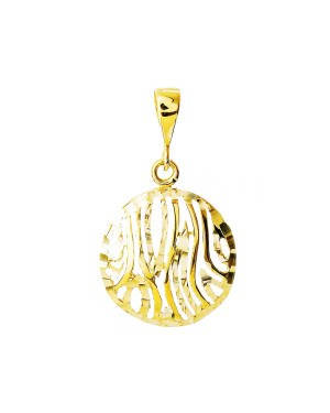 GOLD FILIGREE PENDANT NECKLACE