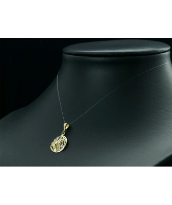 GOLD FILIGREE PENDANT NECKLACE