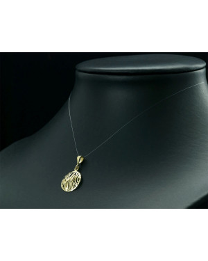 GOLD FILIGREE PENDANT NECKLACE