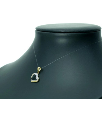 Gold pendant with Zirconia HEART