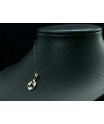 Gold Pendant Heart Zirconia