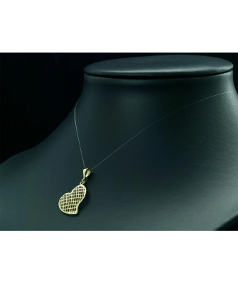 8K Gold Cut-Out Heart Pendant