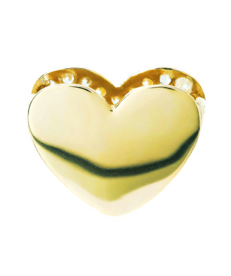 Gold pendant 3D INFINITY HEART