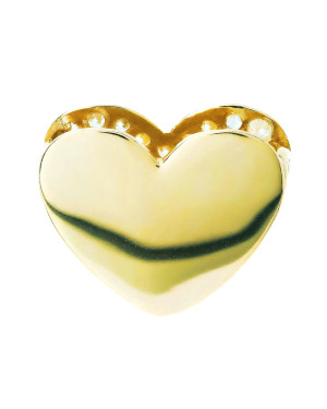 Gold pendant 3D INFINITY HEART