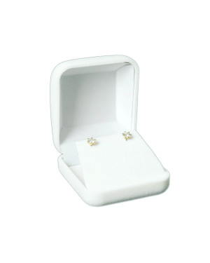 Delicate gold earrings with zirconia 8k