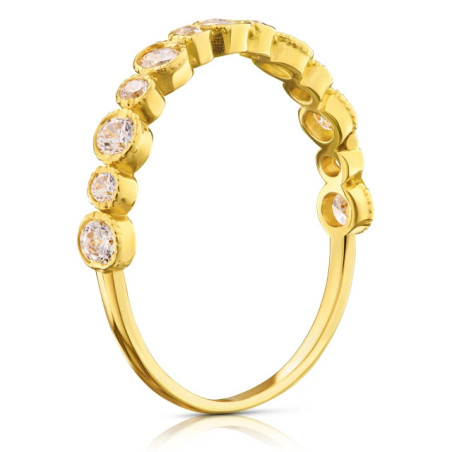 Delicate ring with stones 333 ER.0014| GoldJewellery