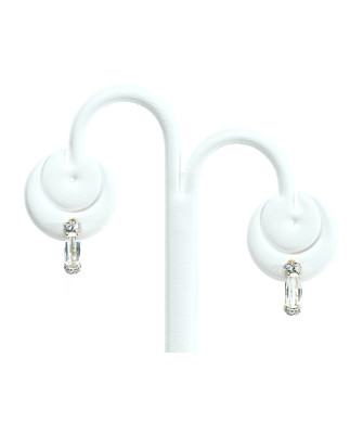 Golden earrings large stone