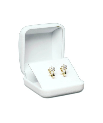 Gold earrings with stars