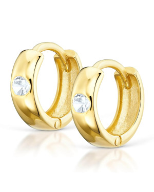 Earrings for a girl hoops with zirconia 8k test
