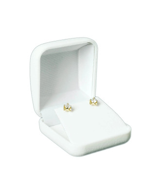 Gold earrings 8k large zirconia