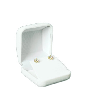 Gold earrings 8k large zirconia