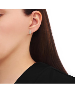 Gold zirconia earrings 8k