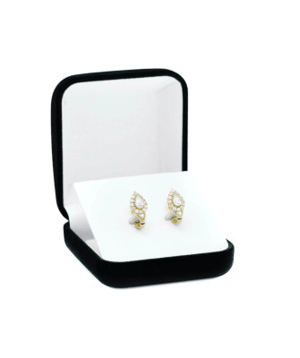 Gold zirconia earrings 8k