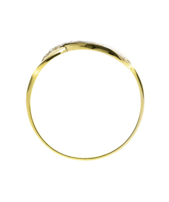 Infinity ring white zircons 8k