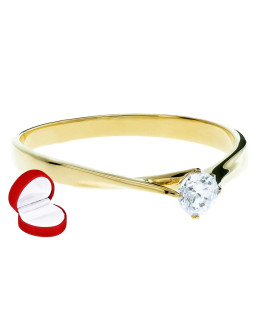 Delicate classic engagement ring cubic zirconia