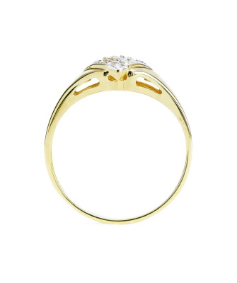 Ring with a square stone 8k