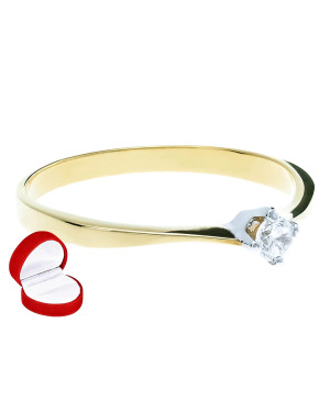 Delicate classic engagement ring cubic zirconia