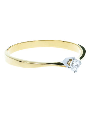 Delicate classic engagement ring cubic zirconia