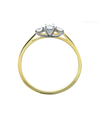 Delicate engagement ring 8k zirconia