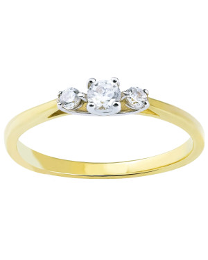 Delicate engagement ring 8k zirconia