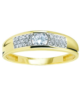 Ring with cubic zirconia 8k