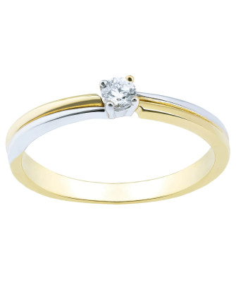 Minimalist ring with zirconia