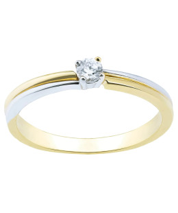 Minimalist ring with zirconia