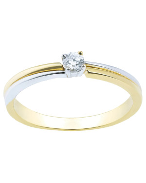 Minimalist ring with zirconia