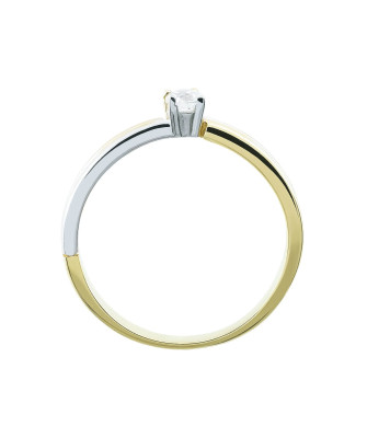 Minimalist ring with zirconia