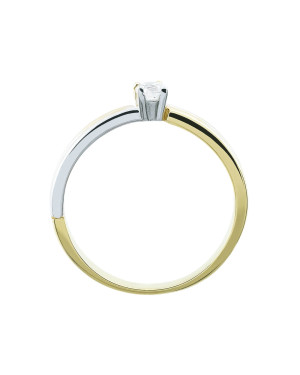 Minimalist ring with zirconia